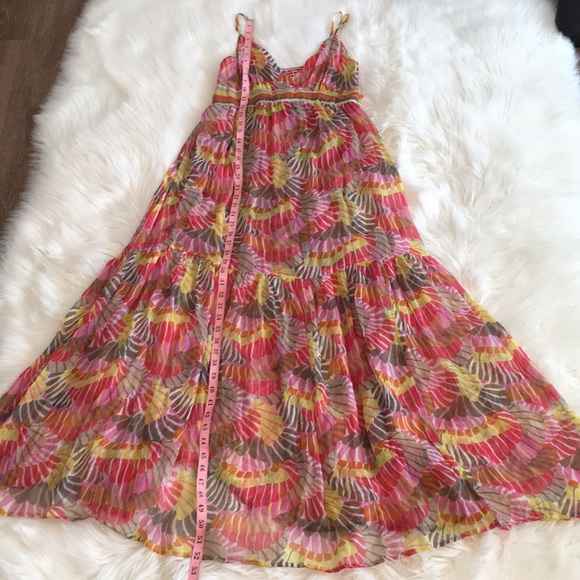 Trina Turk Floral Print Silk Belted Maxi Dress - Picture 3 of 14